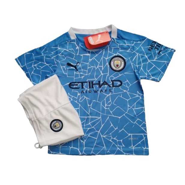 Camiseta Manchester City Replica Primera Ropa Niños 2020/21